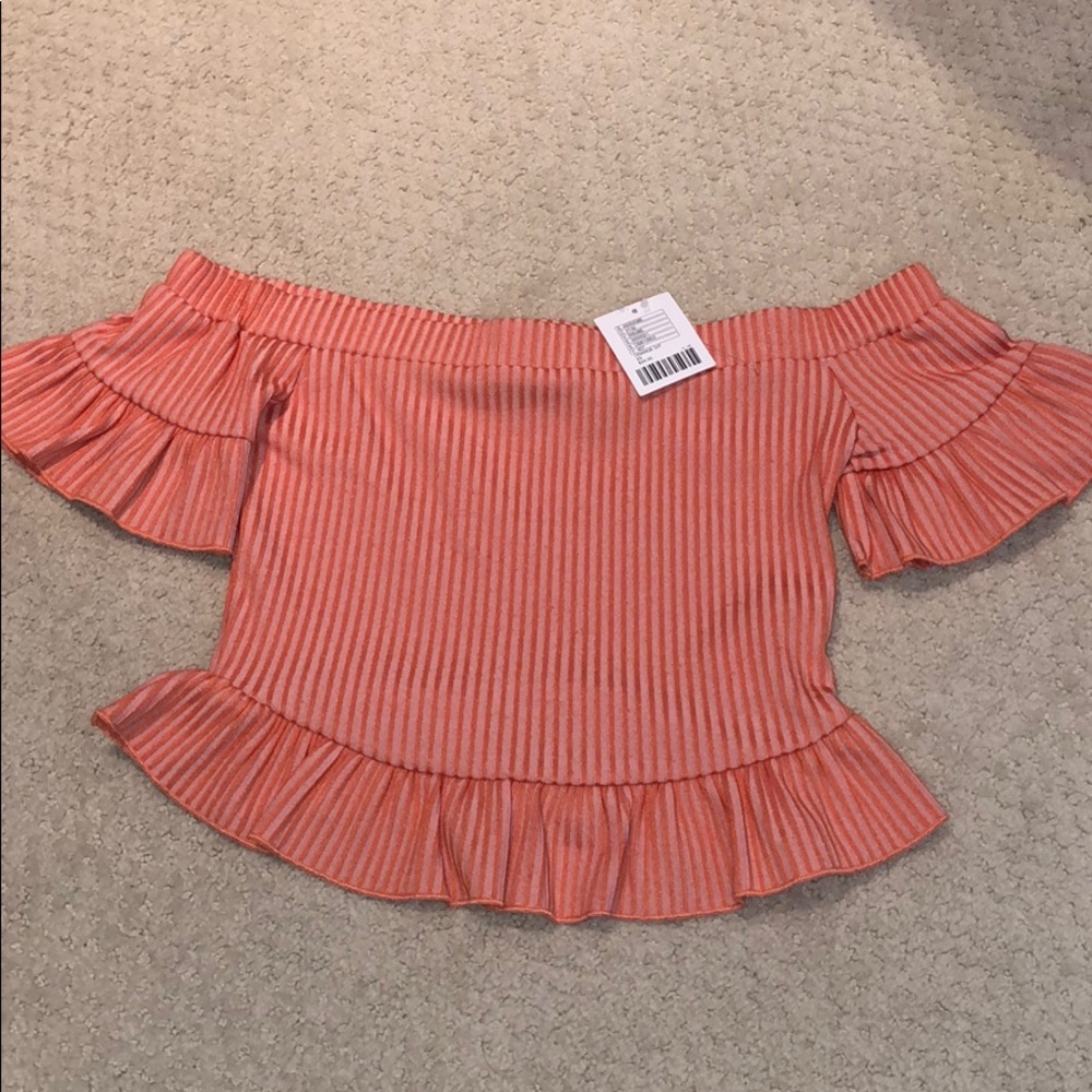 Urban Outfitters off the shoulder crop top